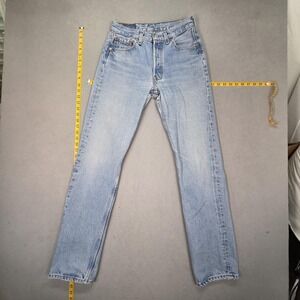 Vintage Levis 501 Jeans Mens Blue Straight Button Fly USA 90s Student Fits 26x32
